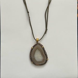 Faux gemstone necklace